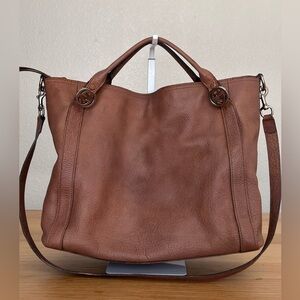 Gucci Pebbled  Calfskin Medium Miss GG Top Handle Bag